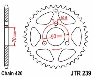 Corona JT SPROCKETS acero...