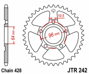 Corona JT SPROCKETS acero...