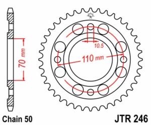 Corona JT SPROCKETS acero...