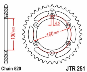 Corona JT 251 de acero con...