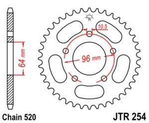 Corona JT SPROCKETS acero...