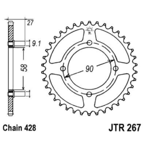 Corona JT 267 de acero con...