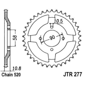 Corona JT 277 de acero con...