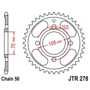 Corona JT 278 de acero con...