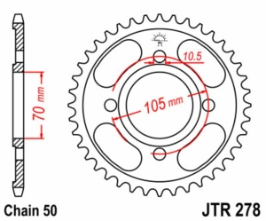 Corona JT SPROCKETS acero...