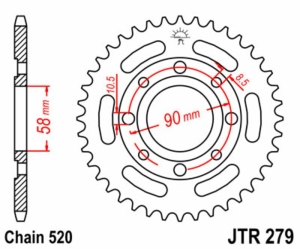 Corona JT SPROCKETS acero...