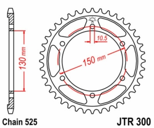 Corona JT 300 de acero con...