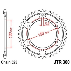 Corona JT 300 de zinc negro...