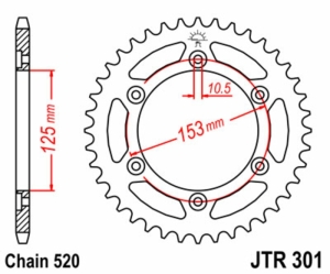 Corona JT 301 de acero con...