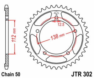 Corona JT SPROCKETS acero...