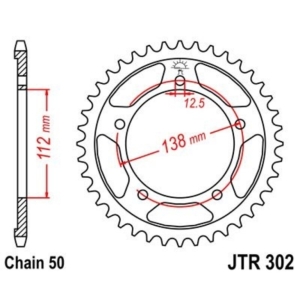 Corona JT 302 de zinc negro...