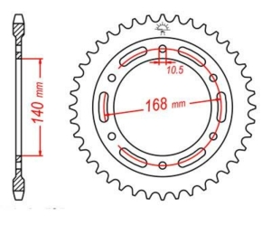 Corona JT SPROCKETS acero...