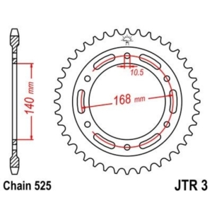 Corona JT 3 de zinc negro...