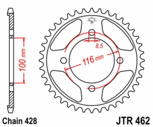 Corona JT SPROCKETS acero...