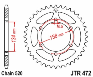 Corona JT SPROCKETS acero...