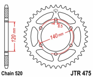 Corona JT SPROCKETS acero...