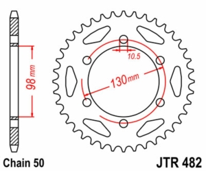 Corona JT SPROCKETS acero...