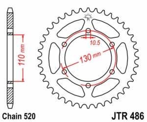 Corona JT SPROCKETS acero...