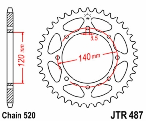 Corona JT SPROCKETS acero...