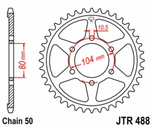 Corona JT SPROCKETS acero...