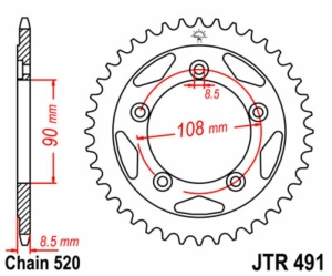 Corona JT 491 de acero con...