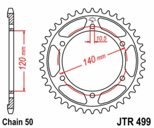 Corona JT 499 de acero con...