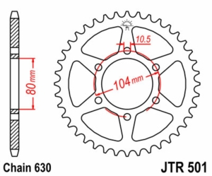 Corona JT SPROCKETS acero...