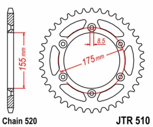 Corona JT SPROCKETS acero...