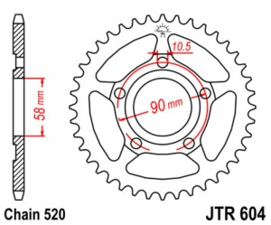 Corona JT SPROCKETS acero...