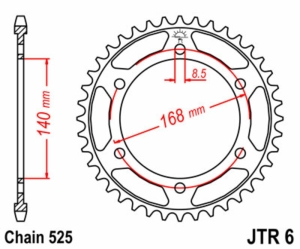 Corona JT 6 de acero con 41...