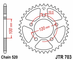 Corona JT SPROCKETS acero...