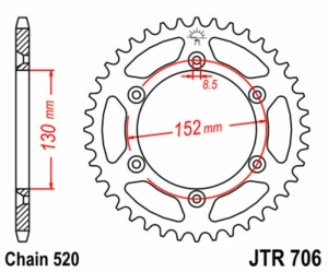 Corona JT SPROCKETS acero...