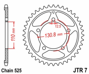 Corona JT SPROCKETS acero...