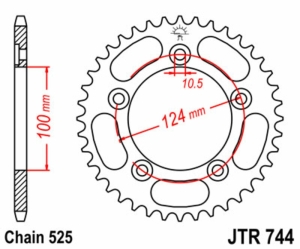 Corona JT SPROCKETS acero...