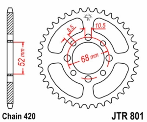 Corona JT SPROCKETS acero...