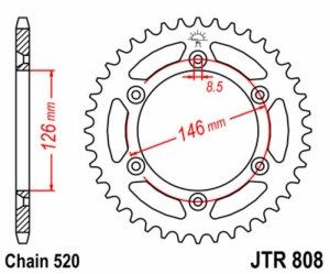 Corona JT SPROCKETS acero...