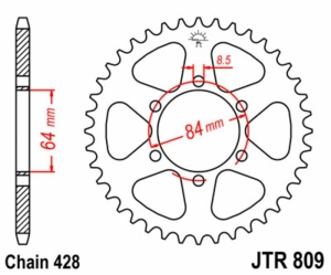 Corona JT SPROCKETS acero...