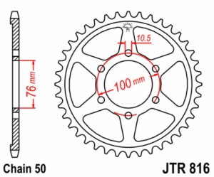 Corona JT SPROCKETS acero...