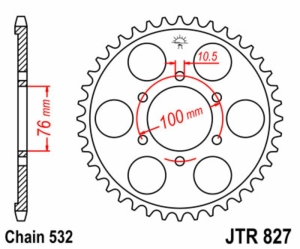 Corona JT SPROCKETS acero...