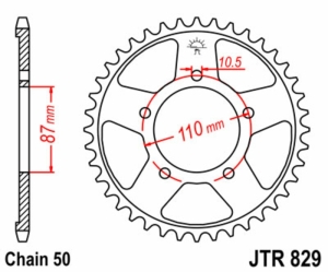 Corona JT 829 de acero con...