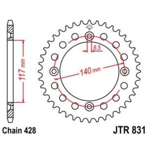 Corona JT 831 de acero con...