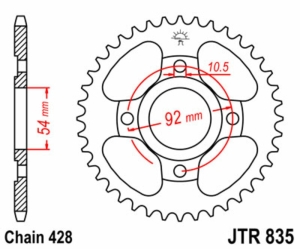 Corona JT SPROCKETS acero...