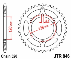 Corona JT SPROCKETS acero...