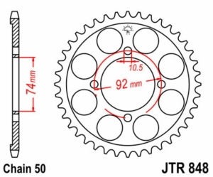 Corona JT SPROCKETS acero...