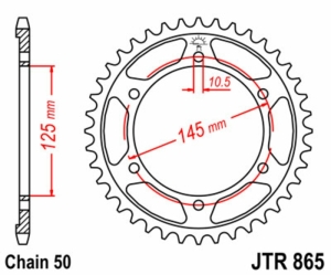 Corona JT SPROCKETS acero...