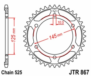 Corona JT SPROCKETS acero...