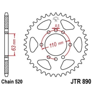 Corona JT 890 de zinc negro...