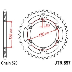 Corona JT 897 de zinc negro...