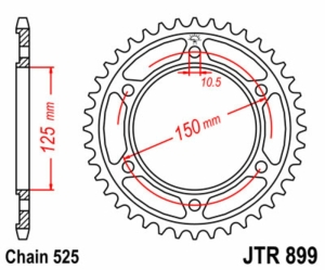 Corona JT SPROCKETS acero...