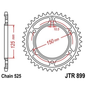 Corona JT 899 de zinc negro...